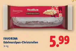 Lidl Favorina Edelmarzipan-Christstollen Angebot
