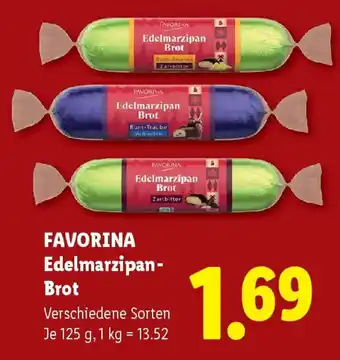 Lidl Favorina Edelmarzipan-Brot Angebot