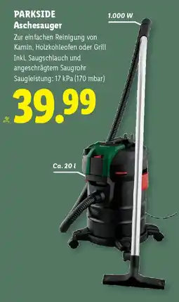 Lidl Parkside Aschesauger Angebot