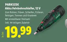 Lidl Parkside Akku Feinbohrschleifer, 12 V Angebot