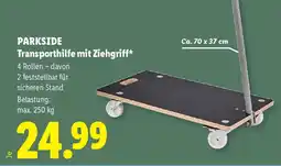 Lidl Parkside Transporthilfe mit Ziehgriff Angebot