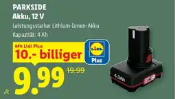 Lidl Parkside Akku, 12 V Angebot