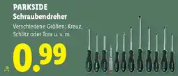 Lidl Parkside Schraubendreher Angebot