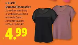 Lidl CRIVIT Damen Fitnessshirt Angebot