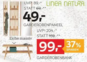 Linea natura garderobenbank