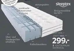 XXXLutz Sleeptex Kaltschaumkern MATRATZE Angebot