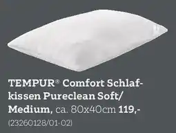 XXXLutz TEMPUR Comfort Schlafkissen Pureclean Soft/ Medium Angebot