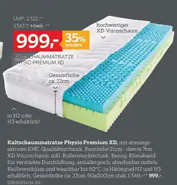 XXXLutz Kaltschaummatratze Physio Premium XD Angebot