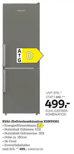 XXXLutz Kühl-/Gefrierkombination KSN99351 Angebot