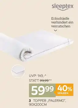 XXXLutz Sleeptex topper „palermo“ Angebot