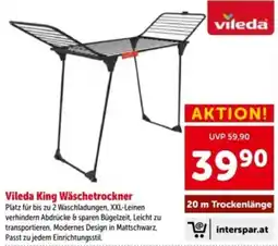 Interspar Vileda King Wäschetrockner Angebot