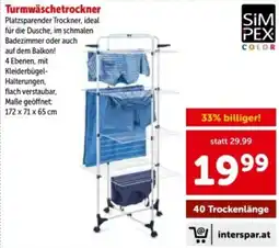 Interspar Turmwäschetrockner Simpex Color Angebot