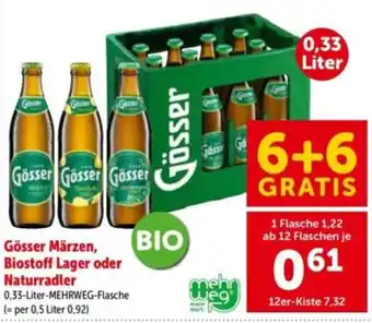Gösser Märzen, Biostoff Lager oder Naturradler