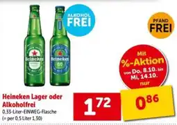 Interspar Heineken Lager oder Alkoholfrei Angebot