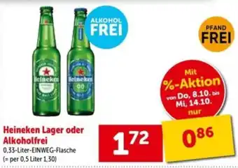 Heineken Lager oder Alkoholfrei