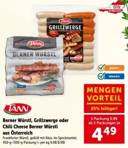 Interspar TANN Berner Würstl Angebot