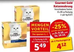 Interspar Gourmet Gold Katzenfutter Angebot