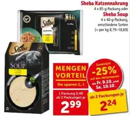 Interspar Sheba Katzennahrung Angebot