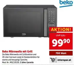 Interspar Beko Mikrowelle mit Grill Angebot