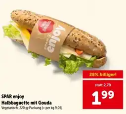 Interspar SPAR enjoy Halbbaguette mit Gouda Angebot