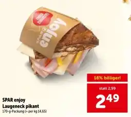 Interspar SPAR enjoy Laugeneck pikant Angebot