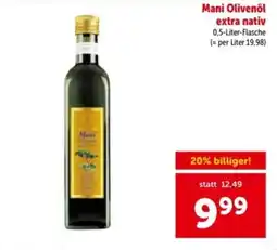 Interspar Mani Olivenöl extra nativ Angebot