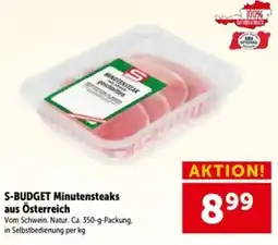 Interspar S-BUDGET Minutensteaks Angebot