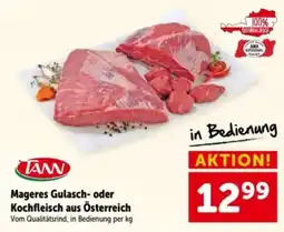 Interspar TANN Mageres Gulasch- oder Kochfleisch aus Österreich Angebot
