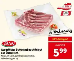 Interspar TANW Ausgelöstes Schweinsbauchfleisch Angebot