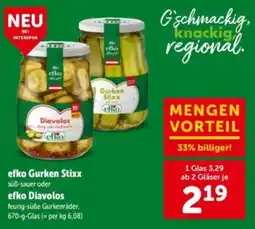 Interspar efko Gurken Stixx Angebot