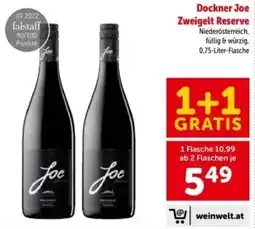 Interspar Dockner Joe Zweigelt Reserve Angebot