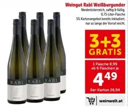 Interspar Weingut Rabl Weißburgunder Angebot