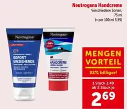 Interspar Neutrogena Handcreme Angebot