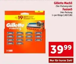 Interspar Gillette Fusion5 Angebot