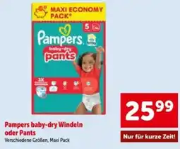 Interspar Pampers baby-dry Windeln oder Pants Angebot