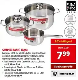 Interspar SIMPEX BASIC Töpfe Angebot