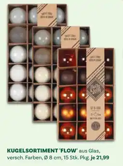 Bellaflora Kugelsortiment 'Flow' aus Glas Angebot