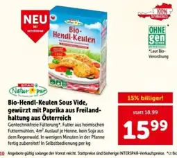 Interspar Bio-Hendl-Keulen Sous Vide Angebot