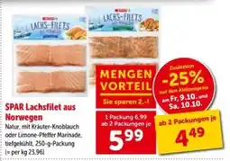 Interspar SPAR Lachsfilet aus Norwegen Angebot