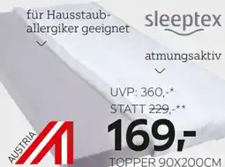 XXXLutz Sleeptex Topper Angebot