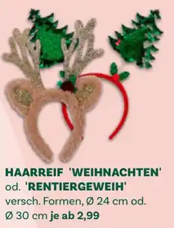 Bellaflora Haarreif 'Weihnachten' od. 'Rentiergeweih' Angebot