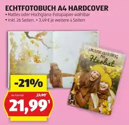 Hofer ECHTFOTOBUCH A4 HARDCOVER Angebot