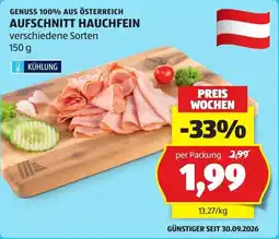 Hofer Aufschnitt Hauchfein Angebot