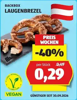 Hofer Backbox Laugenbrezel Angebot
