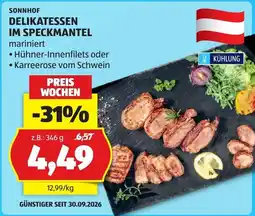 Hofer Sonnhof Delikatessen im Speckmantel Angebot