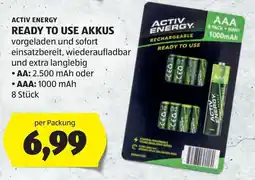 Hofer Activ Energy Ready to Use Akkus Angebot