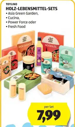 Hofer Holz-Lebensmittel-Sets Angebot