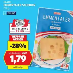 Hofer Milsani Emmentaler Scheiben Angebot