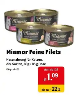 Das Futterhaus Miamor Feine Filets Angebot