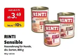Das Futterhaus RINTI Sensible Angebot